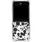 Disney Mickey Mouse Face Pattern Galaxy Z Flip6 Clear Case